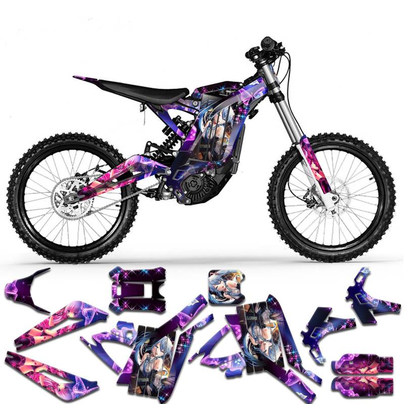 MXP Graphics Custom Decal Kit für Sur-Ron Light Bee X Light Bee S Offroad Motorrad Dirt Bike (Light Bee S (KKE mit Stoßdämpfung), 043) von MXP