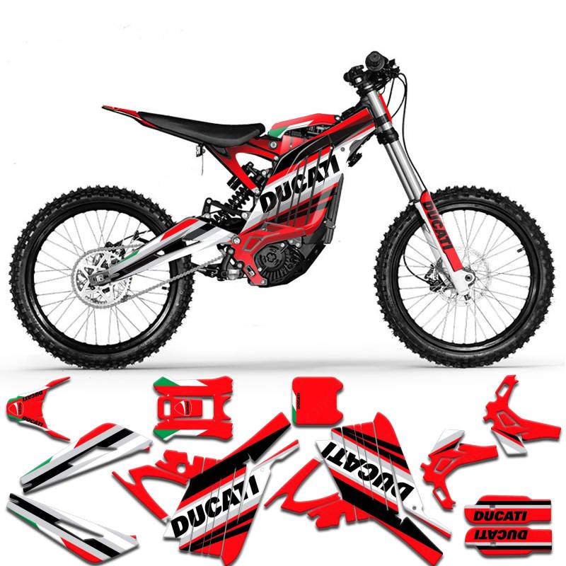 MXP Graphics Custom Decal Kit für Sur-Ron Light Bee X Light Bee S Offroad Motorrad Dirt Bike (Light Bee X (KKE mit Stoßdämpfung), 025) von MXP