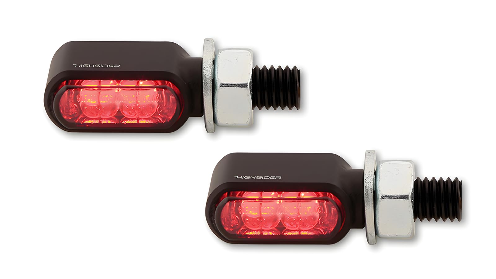 Blinker Highsider CNC Light Little Bronx 3in1 Rücklicht Bremslicht schwarz getönt paar von MXT