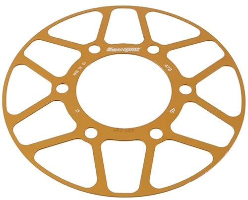 Edge-Disc Supersprox 520 LK 104,0mm Ø 80mm 46Z 6-Loch gold für Edge Kettenrad von MXT