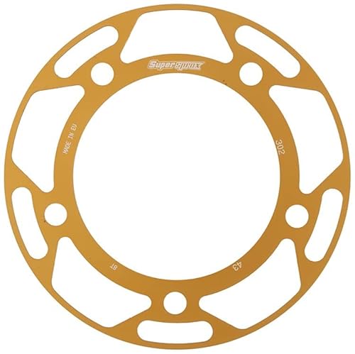 Edge-Disc Supersprox 530 LK 138,0mm Ø 112mm 43Z 5-Loch gold für Edge Kettenrad von MXT