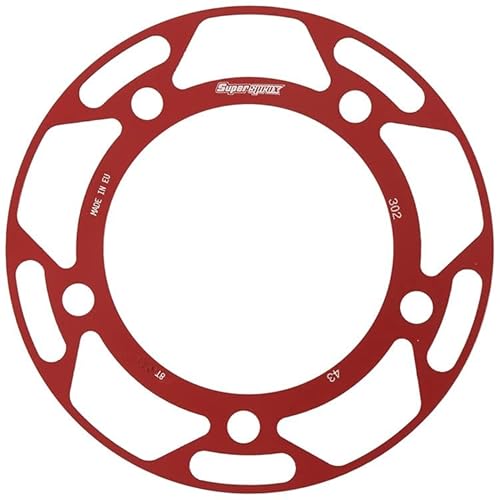 Edge-Disc Supersprox 530 LK 138,0mm Ø 112mm 43Z 5-Loch rot für Edge Kettenrad von MXT