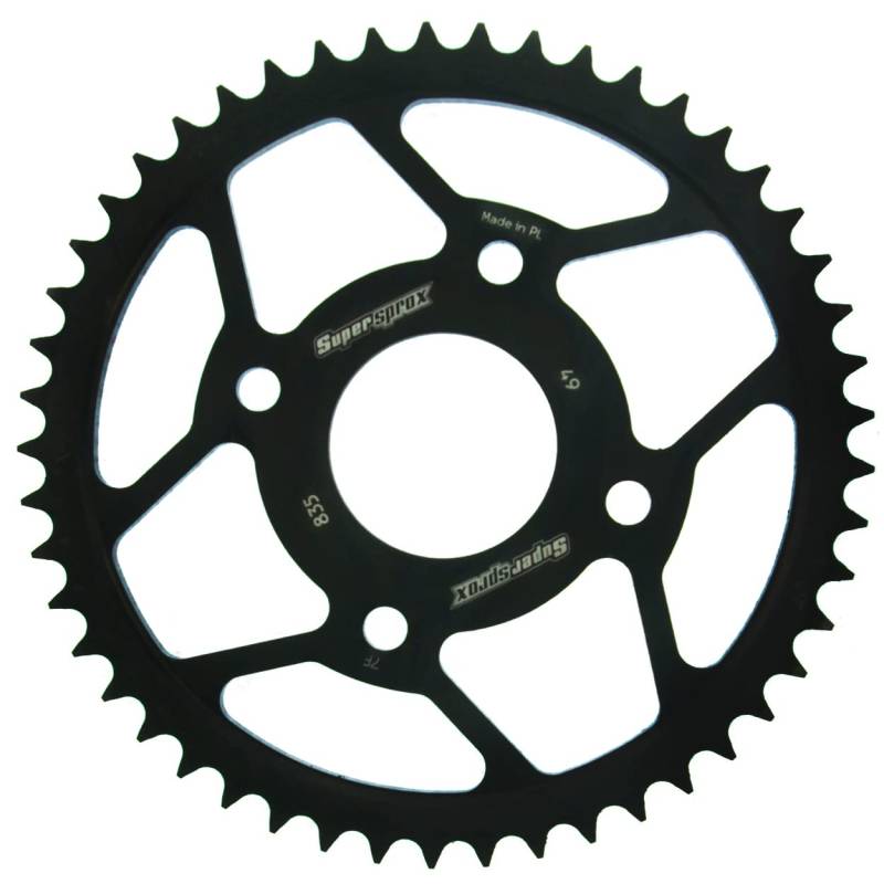 Kettenrad Supersprox 428 LK 92,0mm Ø 54mm 49Z 4-Loch Stahl schwarz von MXT