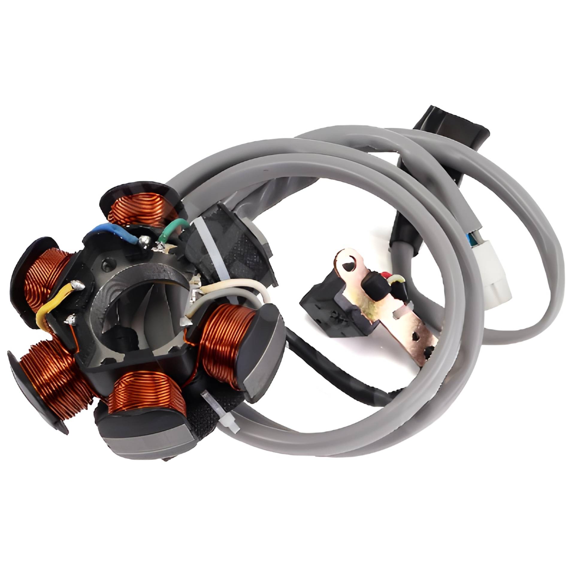 Lichtmaschine Stator TNT, 294971 für Aprilia Mojito, Piaggio Liberty RST Habana Custom Hexagon LX 4 Vespa ET4 Sfera 125 ccm von MXT