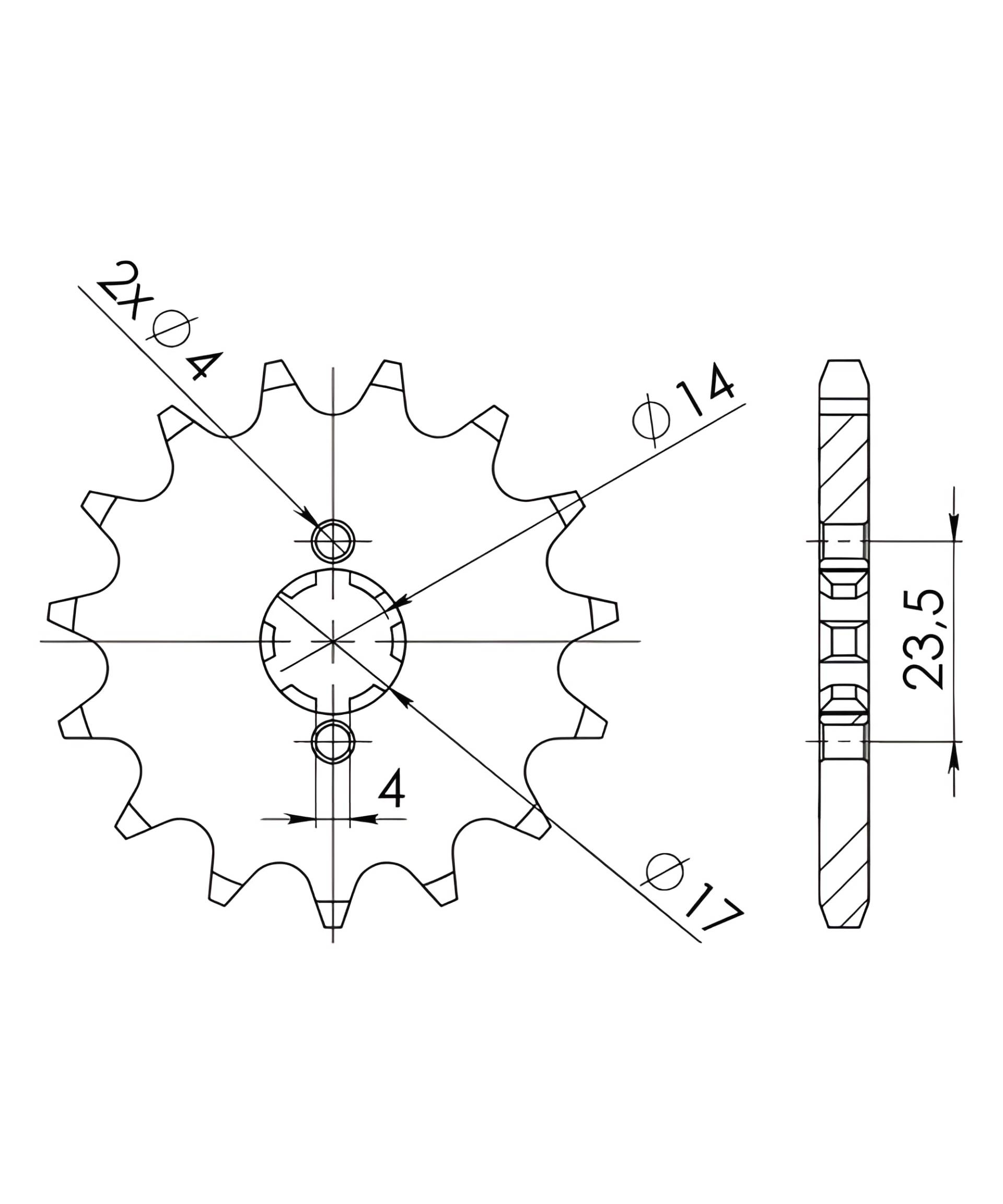 Ritzel Supersprox 420 11Z von MXT