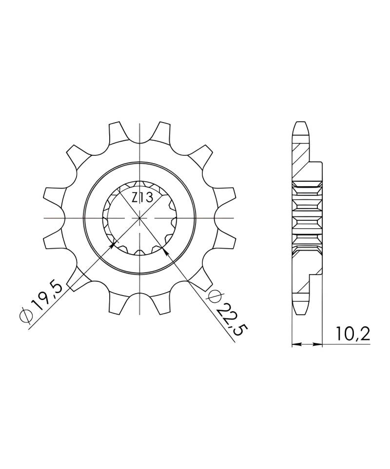 Ritzel Supersprox 520 13Z von MXT