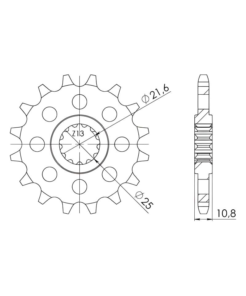 Ritzel Supersprox 525 17Z von MXT