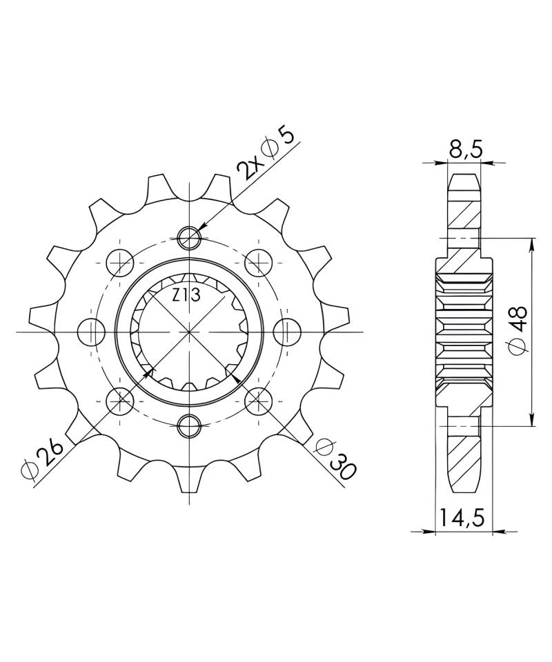 Ritzel Supersprox 530 18Z von MXT