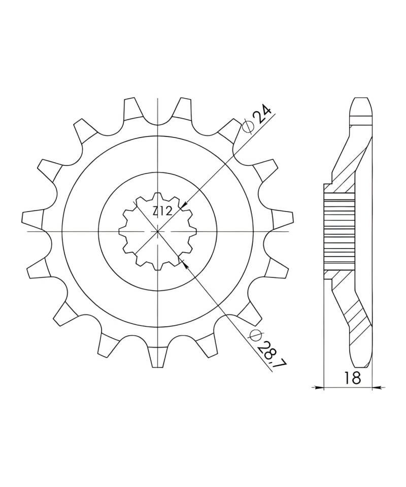 Ritzel Supersprox 630 15Z von MXT