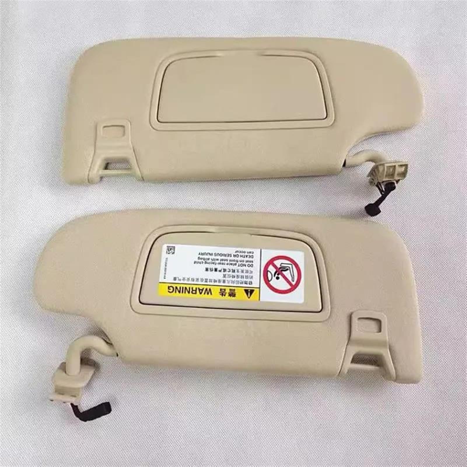 Für Ford Edge 2015 2016 2017 2018 2019 2020 2021 2022 Autozubehör Mit Make-up-Spiegel Sonnenblende(Beige,Pair) von MXYDDP