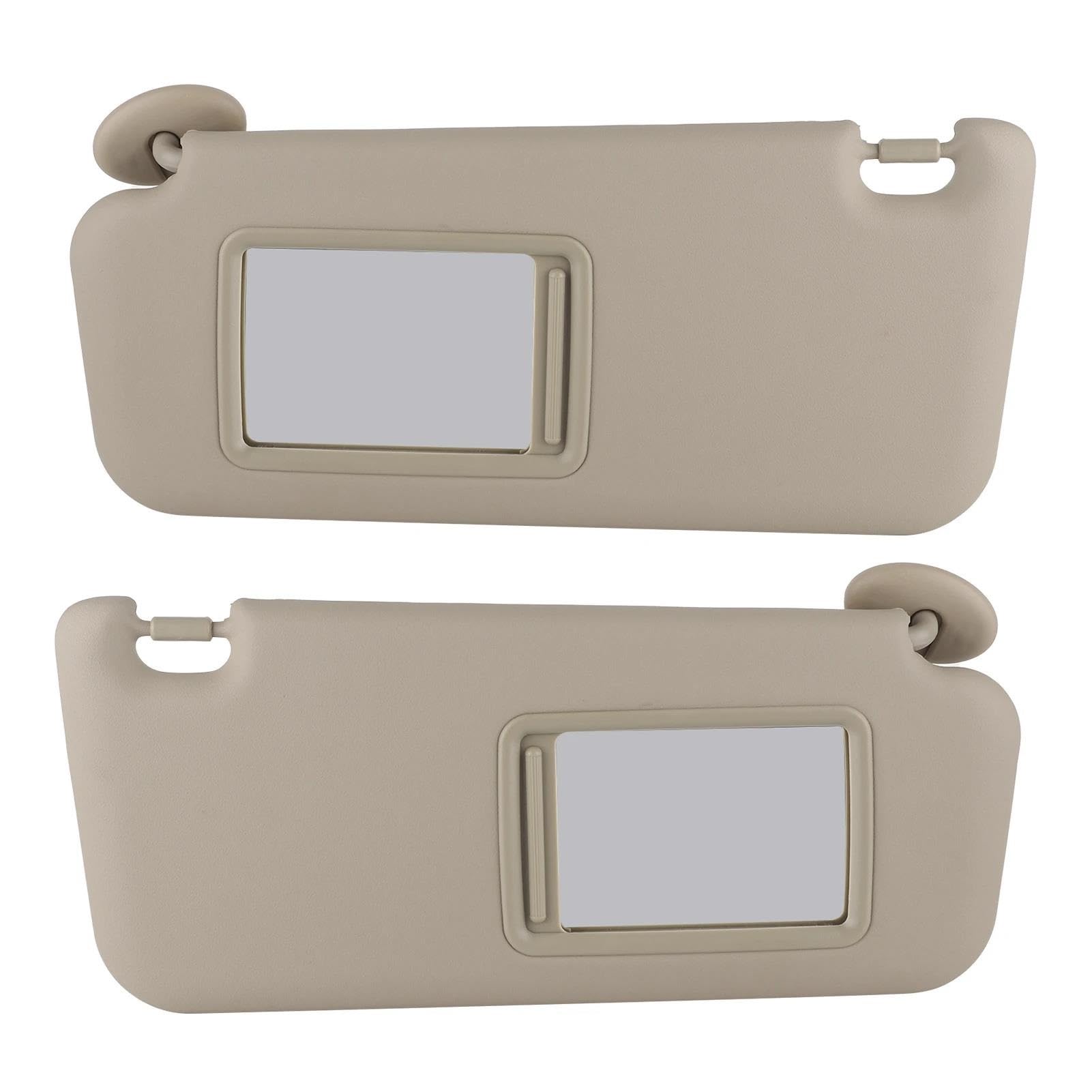 Für Toyota RAV4 2006-2013 74310-42452-B2 Auto Zubehör 1 Paar Auto Sonnenblende Schild Bord 74320-42501-A1 Beige Fit(Pair) von MXYDDP