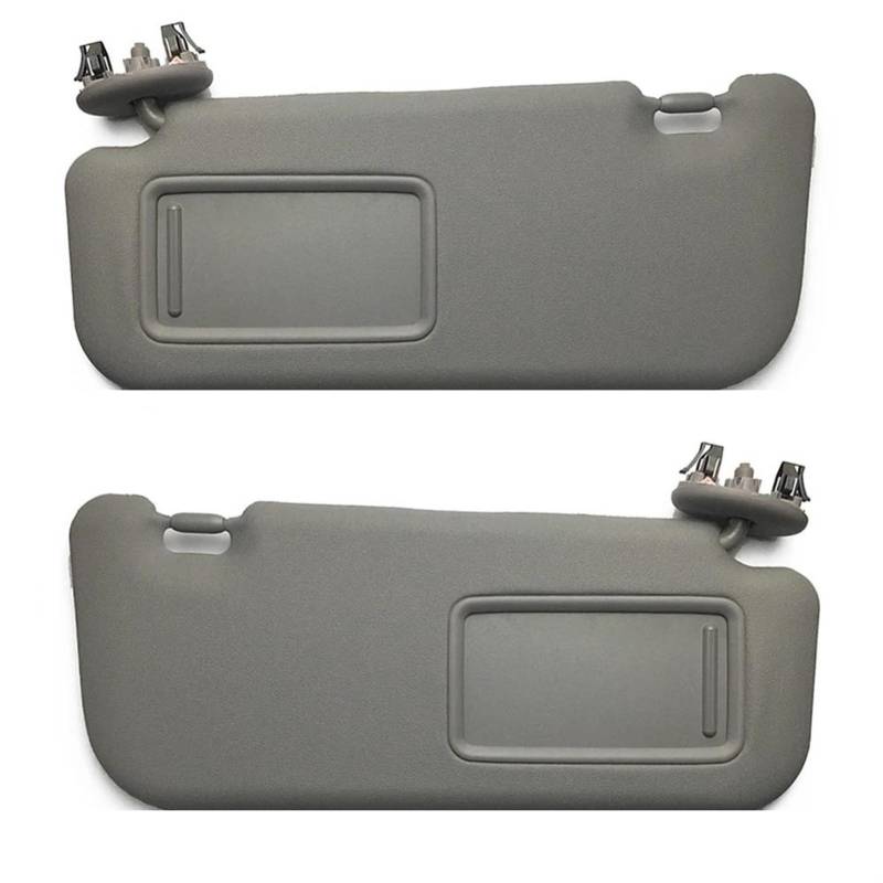 Für Toyota Yaris 2008-2013 Auto-Innenraum-Sonnenblende Links Sonnenschutz Sonnenschutz Sonnenblende Mit Make-up-Spiegel Dunkelgrau(Pair) von MXYDDP