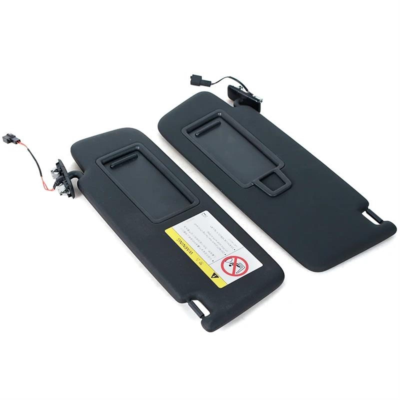 Für Volkswagen VW Golf 7 Für MK7 Für GTI Für Superb 3 Auto Front Sonnenblende Panel Mit Make-Up Spiegel Schwarz Sonnenschirm 5G 857551 Schwarze Sonnenblende(Pair) von MXYDDP