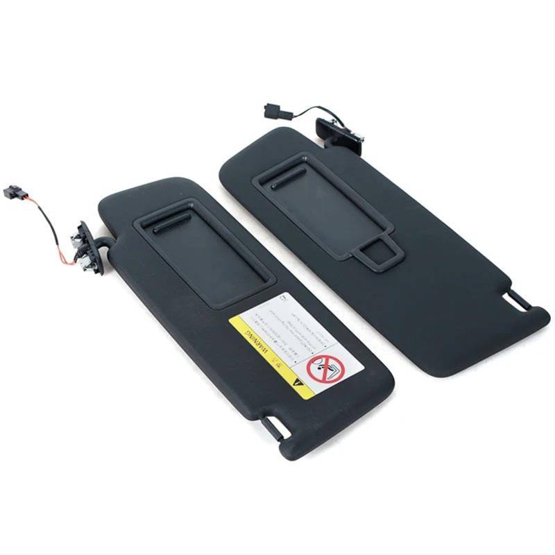 Für Volkswagen VW Golf 7 Für MK7 Für GTI Für Superb 3 Auto Front Sonnenblende Panel Mit Make-Up Spiegel Schwarz Sonnenschirm 5G 857551 Schwarze Sonnenblende(Pair) von MXYDDP