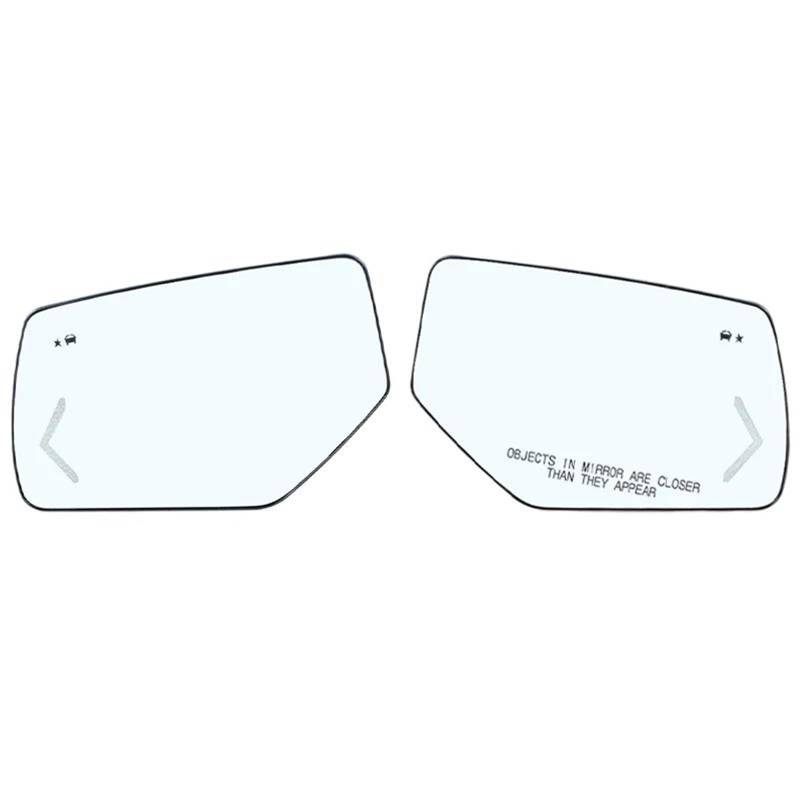 Auto Spiegelglas 22753635 22753635 Für Tahoe Für Suburban 2015-2020 Für GMC Für Yukon Objektiv Glas Mit Heizung Rückspiegel Objektiv Zubehör Ersatzspiegelglas(1 pair) von MYAAEPYMKK