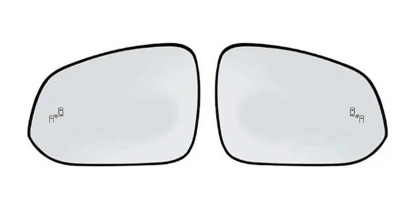 Auto Spiegelglas Für Highlander 2022 Rückspiegel Glas Außerhalb Tür Seite Spiegel Objektiv Heizung Mit Blind Spot Licht Ersatzspiegelglas(1pair) von MYAAEPYMKK