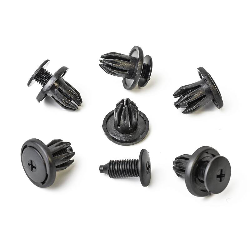 15x Stoßstangen Befestigung Clips Universal in Schwarz | CL-0008 von MYBA-S