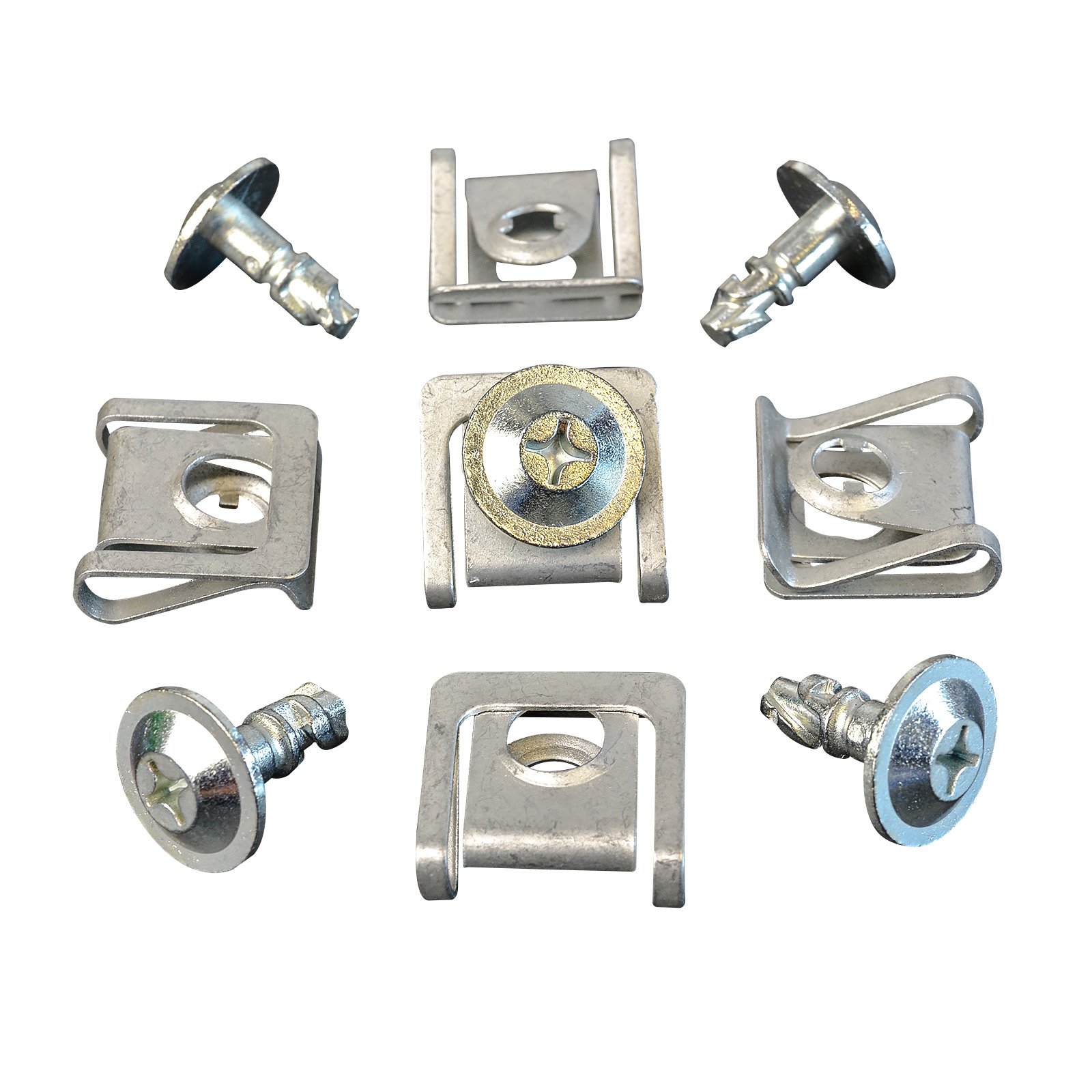 20x Set Metall Befestigung Unterfahrschutz Unterboden Motorschutz Clips Klammer Schrauben 8D0805960 51718218323 von MYBA-S