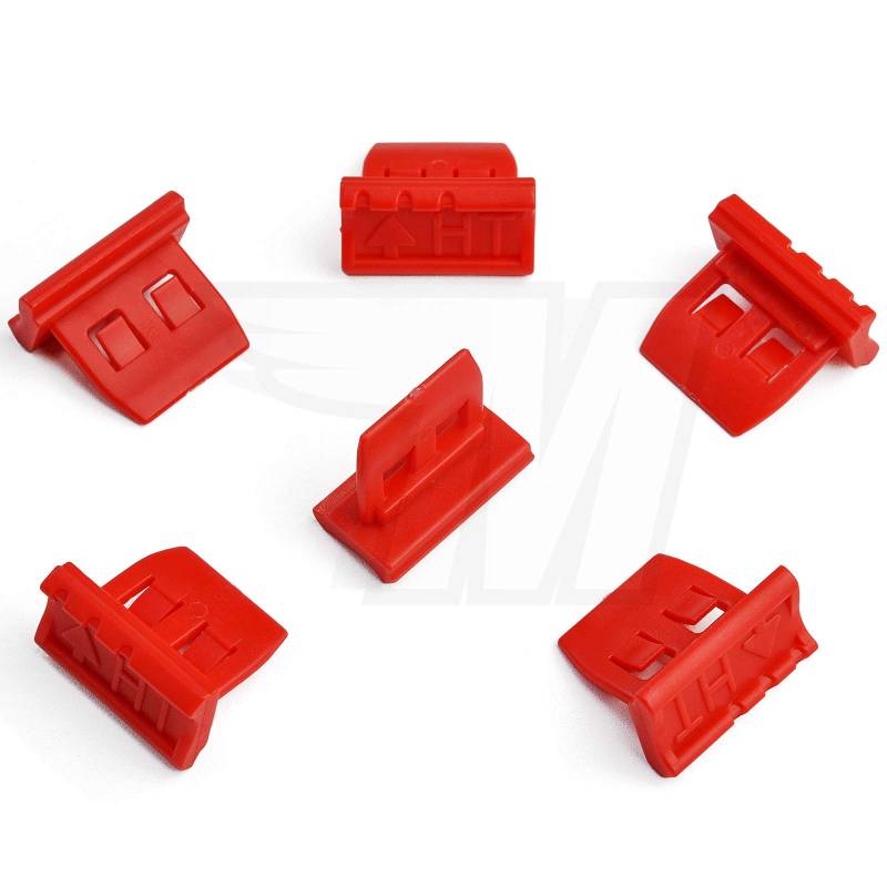 5x Verkleidung Befestigungs Clips in Rot | 8V5-837-732-B von MYBA-S