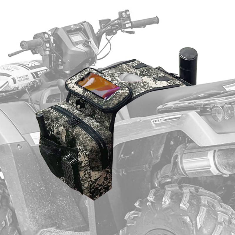 MYDAYS ATV-Satteltasche, Cargo-Tank, Handytasche, Aufbewahrungsgepäck für ATV, UTV, Schneemobil, Motorrad (Camo) von MYDAYS