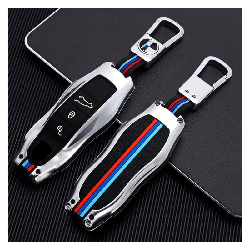 Autoschlüssel Schlüssel Hülle Schlüsselanhänger Tragbare Auto Key Case Cover Tasche Für Porsche Cayenne 958 911 Lepin 996 Macan Panamera 997 944 924 987 987 GT3 Cayman 987 von MYDH