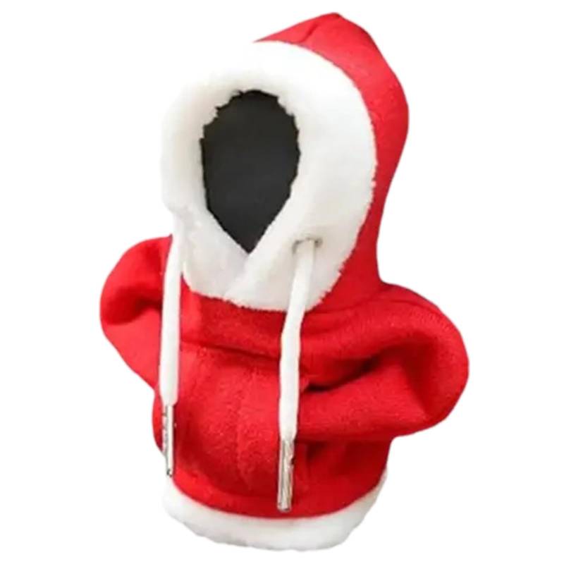 Weihnachten Hoodie Auto Schaltabdeckung - Niedlicher Auto Schaltknauf Hoodie, Weihnachten Schaltknauf Hoodie mit Kordelzug, Weihnachtspullover Auto Schalthebelabdeckung, Auto Knauf von MYJIO