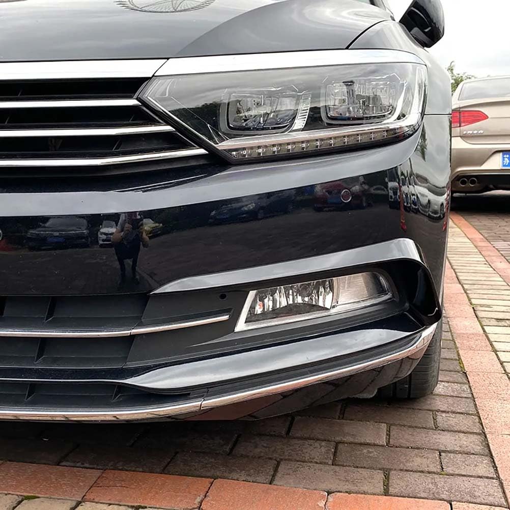 2 stücke Nebel Front Licht Rahmen Abdeckung Trim Racing Aufkleber Grille Für VW Passat B8 Variant 2016-2019 ABS auto Zubehör,Gloss Black von MYMOMS