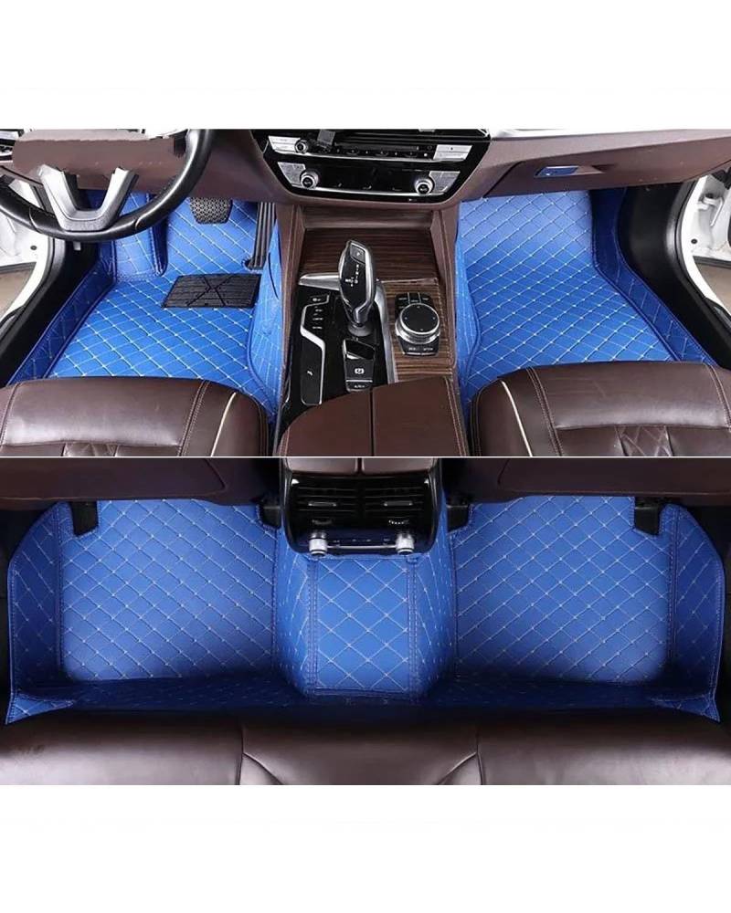 Auto Fussmatte Auto Fußmatten Für Genesis Für G80 Auto Teppiche Fuß Coche Auto Innen Zubehör Auto Fußmatten(Blue) von MYSSJS