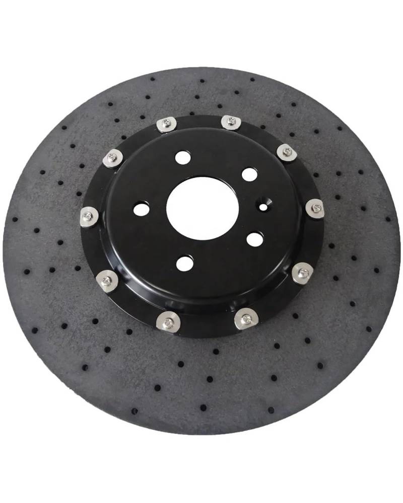 Bremsscheiben Vorne Für Teslaes Für Modell Für S 3 Plaid Vorne 380 MM Hinten 365 MM Carbon Keramik Auto Bremsscheibe Rotor Bremsscheiben Hinten(Black) von MYSSJS