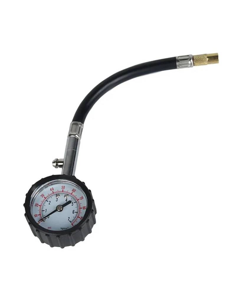 ReifendruckprüFer Auto Motorrad Allgemeine Lange Rohr Reifen Manometer 0-100Psi Hochpräzise Reifendruck Tester ReifenfüLler von MYSSJS