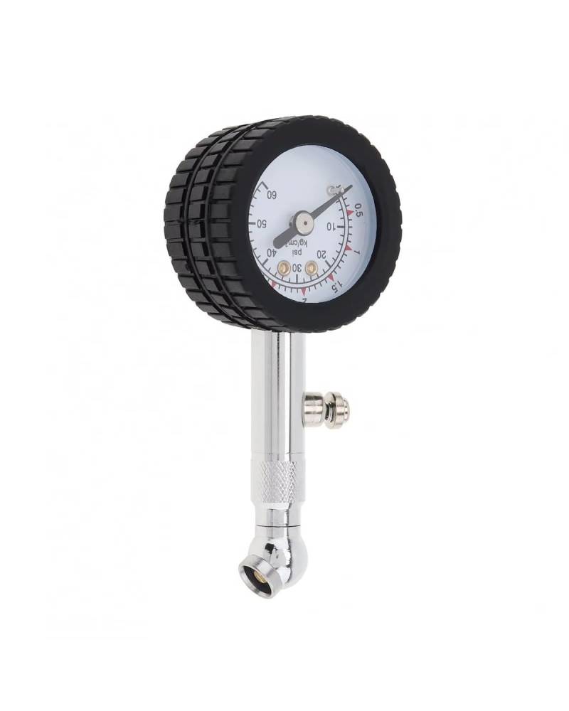 ReifendruckprüFer Tragbare YD-6025 Genaue Automobil Auto Reifen Luft Manometer Tester 0-60PSI Zifferblatt Meter Für Fahrzeug ReifenfüLler von MYSSJS