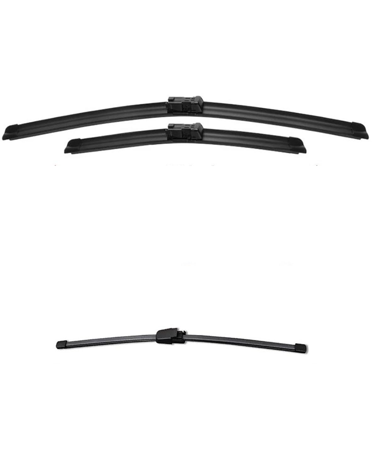 ScheibenwiScher Für Caddy 2005-2019 Auto Wischer Windschutzscheibe Scheibenwischer Vorne Hinten Fenster Wischer 24''18''16'' Heckscheibenwischer(Front Rear 3pcs) von MYSSJS