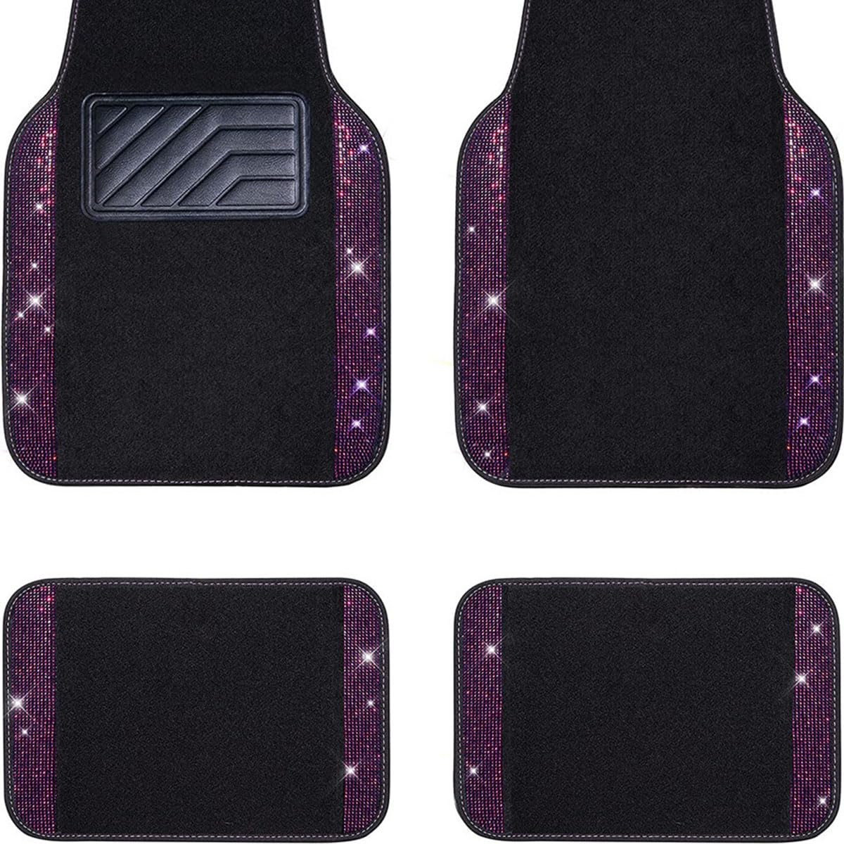 Autofußmatten,kompatibel mit BMW X5 F15 (5seats) 2014-2018 Rear-Seats-Have-Lights, Autofußmatte,4-Purple von MYTZNB