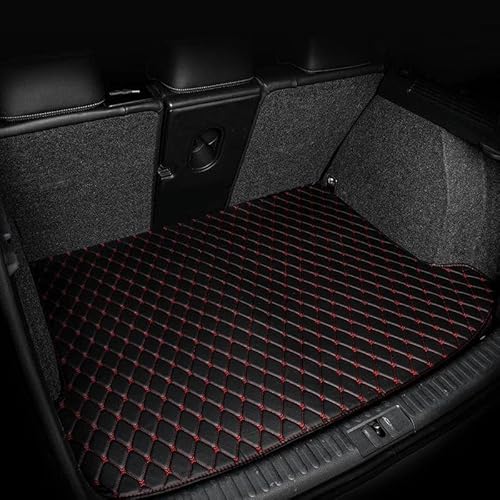 Auto Kofferraummatte Kofferraummatte Für A3 Für Sportback 2008 2009 2010 2011 2012 2013 Cargo Liner Teppich Innenzubehör Abdeckung Schutzmatten(BIACK RED SIGIE) von MYVPRO