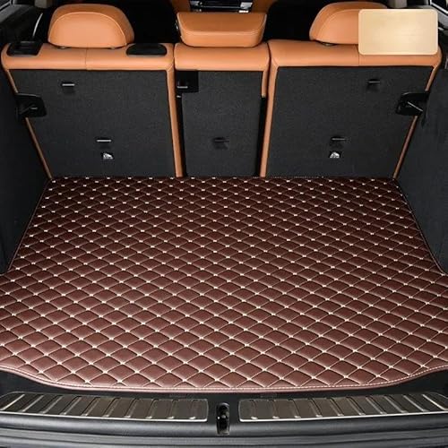 Auto Kofferraummatte wasserdichte Custom Diamond Leder Kofferraummatte Für Besturn Alle Modelle B30 B50 B70 X80 X40 B90 Schutzmatten(Kaffee) von MYVPRO