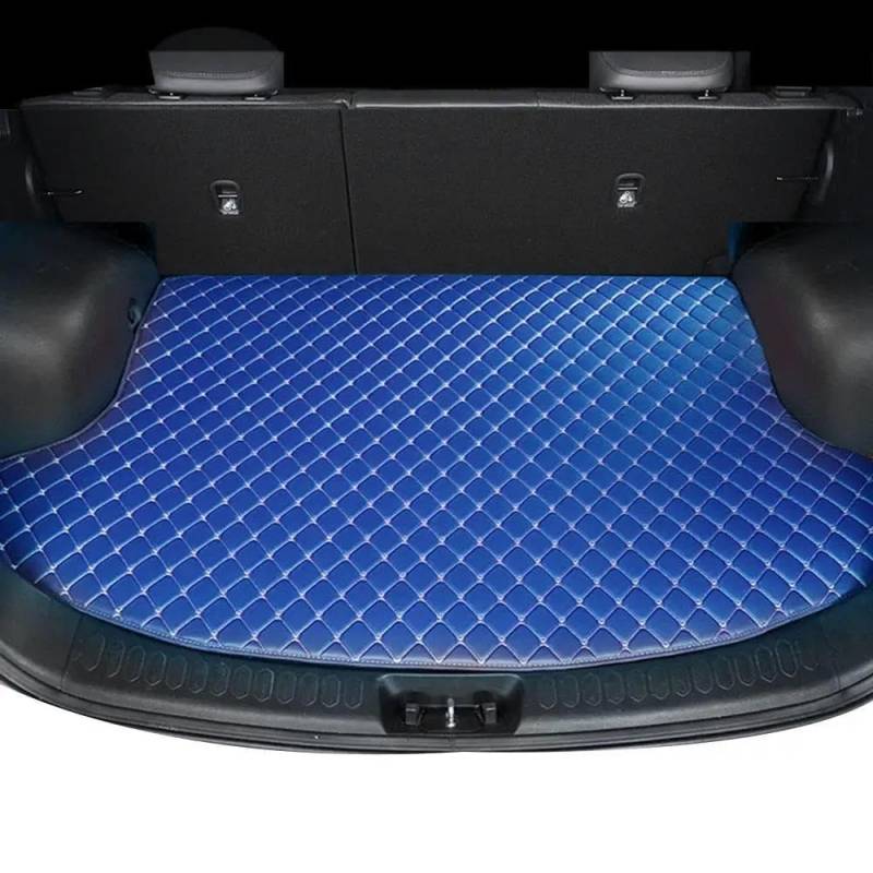 Auto Kofferraummatte wasserdichte Custom Diamond Leder Kofferraummatte Für MG Alle Modelle Für MG ZT-T ZR ZT TF MG3 MG5 MGZS MG7 RX5 Schutzmatten(Blau) von MYVPRO