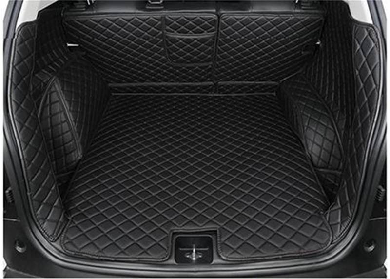 Kofferraumwanne Kofferraummatte Cargo Liner Teppich Innenteile Zubehör Abdeckung Für Land Für Rover Für Discovery 5 SUV Five SEAT 2017 Antirutschmatte (Farbe : Alles schwarz) von MYVPRO