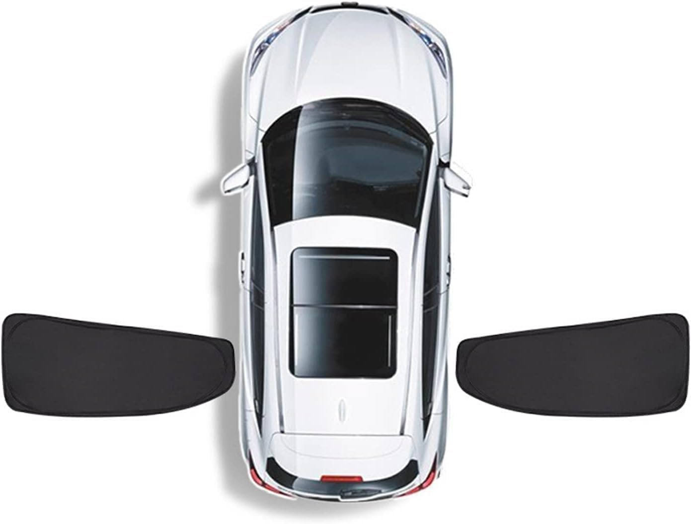 für Chevrolet ORLANDO 2018-2023 Frontscheibenabdeckung Auto Faltbarer Sonnenschutz, 2 pieces of rear row von MYYBF