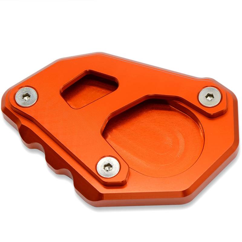 MZ-STORE 1050 1090 1290 Adventure 1190 Motorrad CNC Aluminium Seitenständer Vergrößern Seitenständer Platte für 1050 1090 1190 1290 Adventure / 1290 Super Adventure R (Orange+Orange) von MZ-STORE