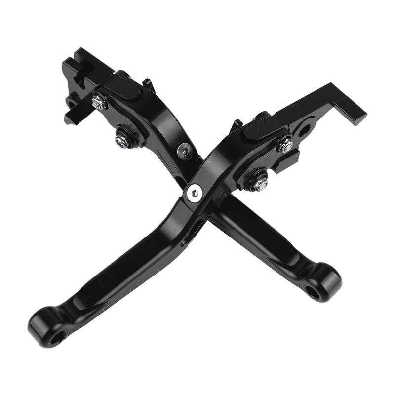 MZ-STORE CNC Aluminium Motorrad Einstellbar Faltbar Brems Kupplungshebel für Tenere 700 Tenere 700 Rally 2019-2021-Schwarz+Schwarz+Schwarz+Schwarz von MZ-STORE