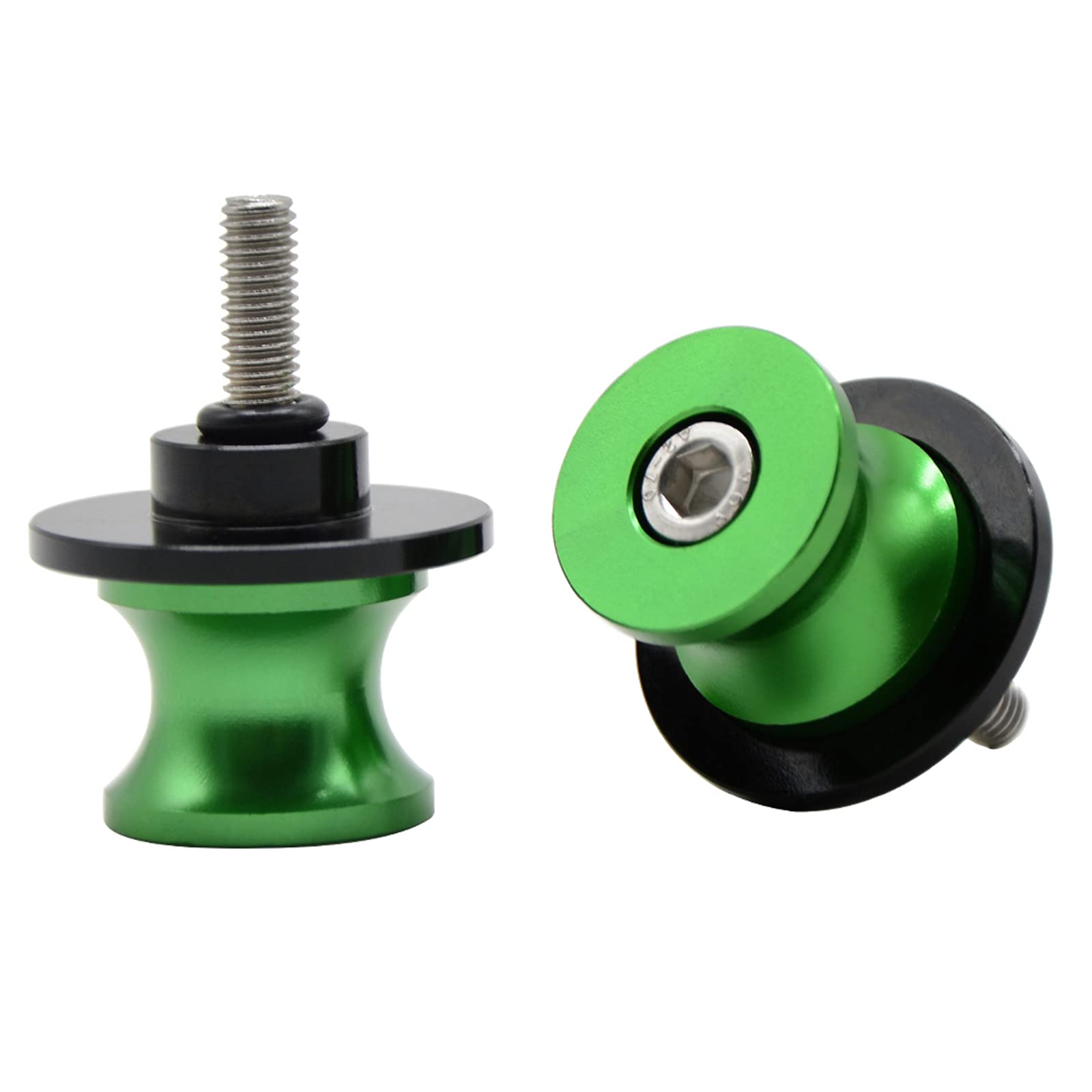 MZ-STORE M8 CNC Aluminium Ständeraufnahme Bobbins Montageständer für Ninja 650 2017-2022-Grün von MZ-STORE