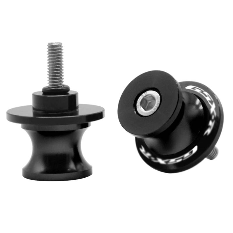 MZ-STORE 2pcs CNC Montageständer Racingadapter Bobbins M8 x 1,5 Ständeraufnahme für GSXR 600 750 1000 (Schwarz) von MZ-STORE