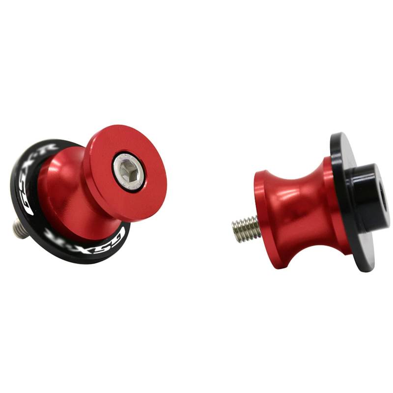 2pcs CNC Montageständer Racingadapter Bobbins M8*1,5 Ständeraufnahme für GSXR 600 750 1000 (Rot) von MZ-STORE