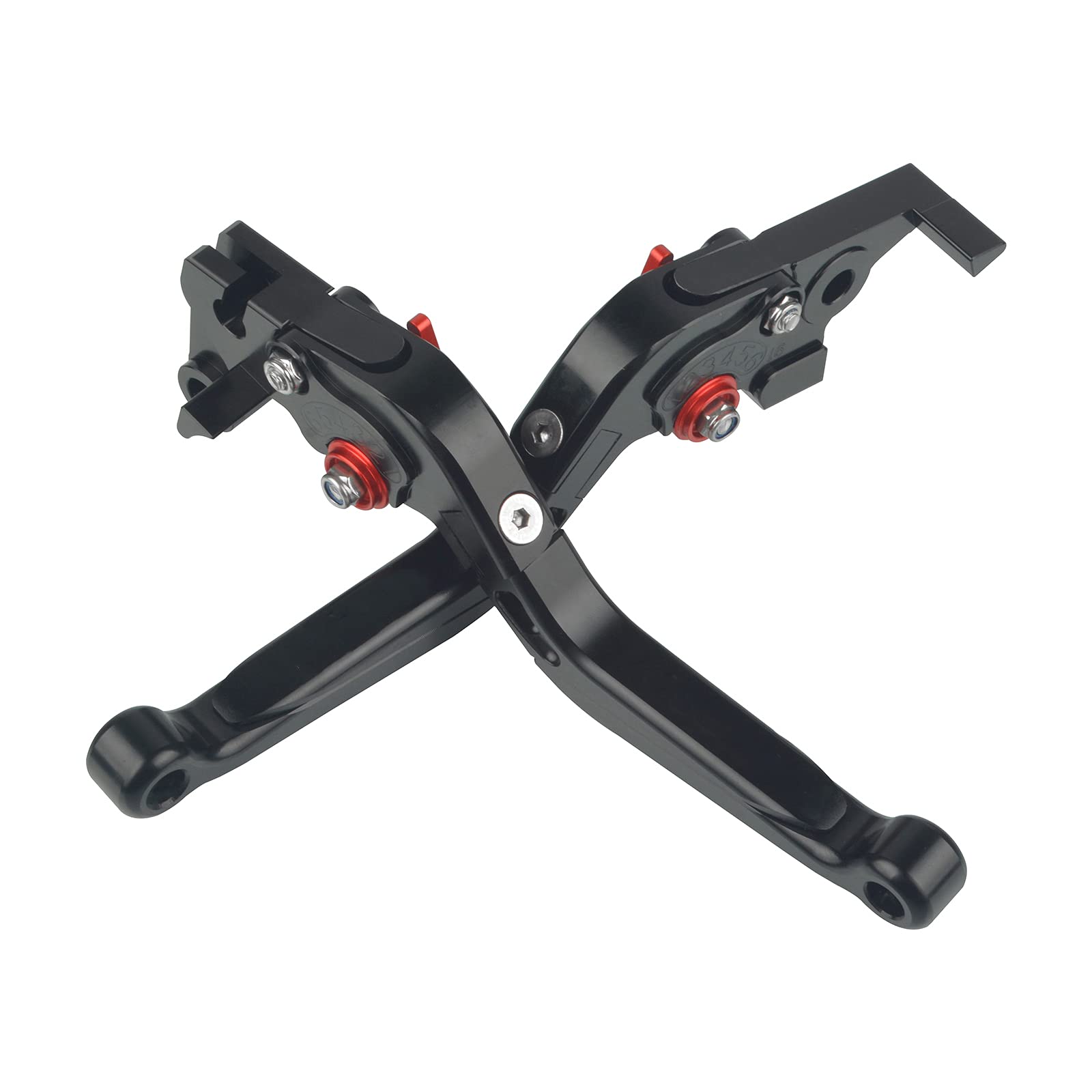 MZ-STORE Motorrad Einstellbar Faltbar Brems Kupplungshebel CNC Aluminium für MT07 MT 07 MT-07 2014-2020-Schwarz+Rot von MZ-STORE