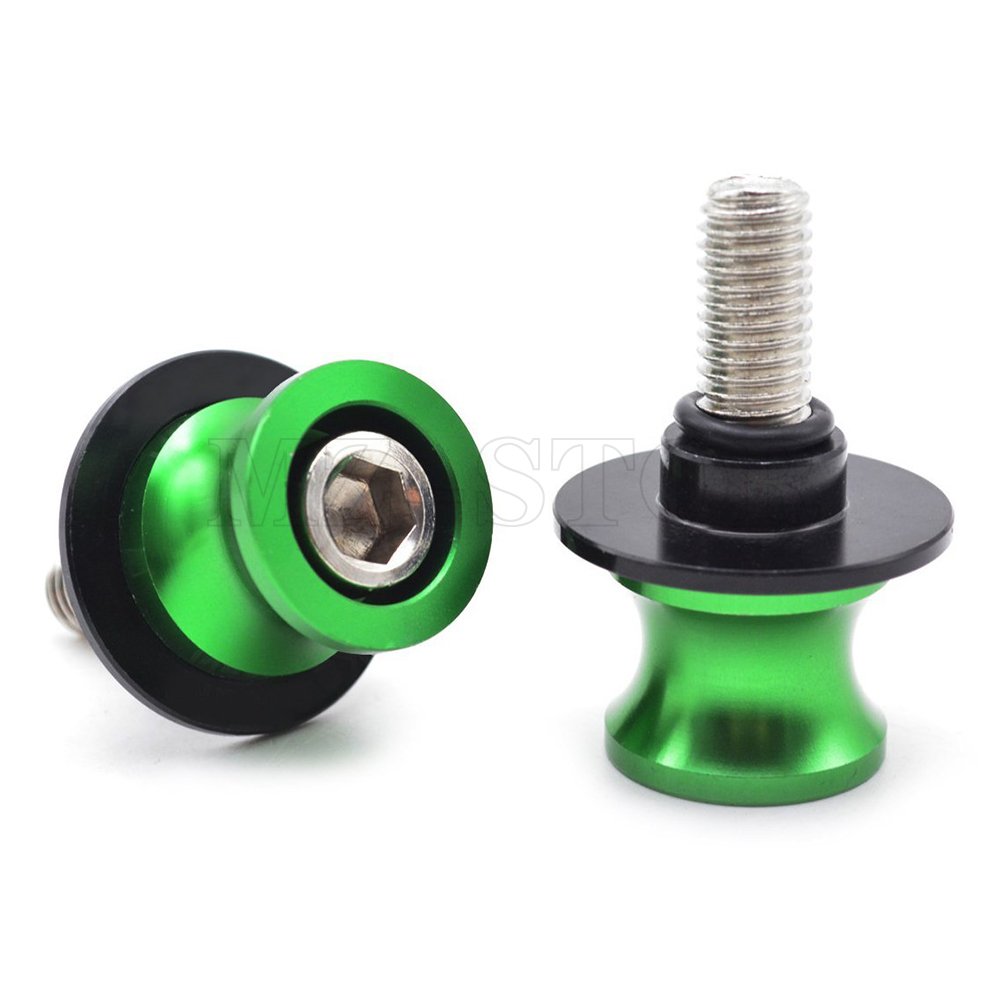 2pcs Ständeraufnahme M8*1,5 Bobbins Montageständer für Z900 Z800 Z1000 Z650 ZX10R ZX6R/ GSXR 600 750 1000 SV 650 1000/ S1000RR S1000R S1000XR/ CBR250R CBR600RR CBR900RR CBR954RR (Grün) von MZ-STORE