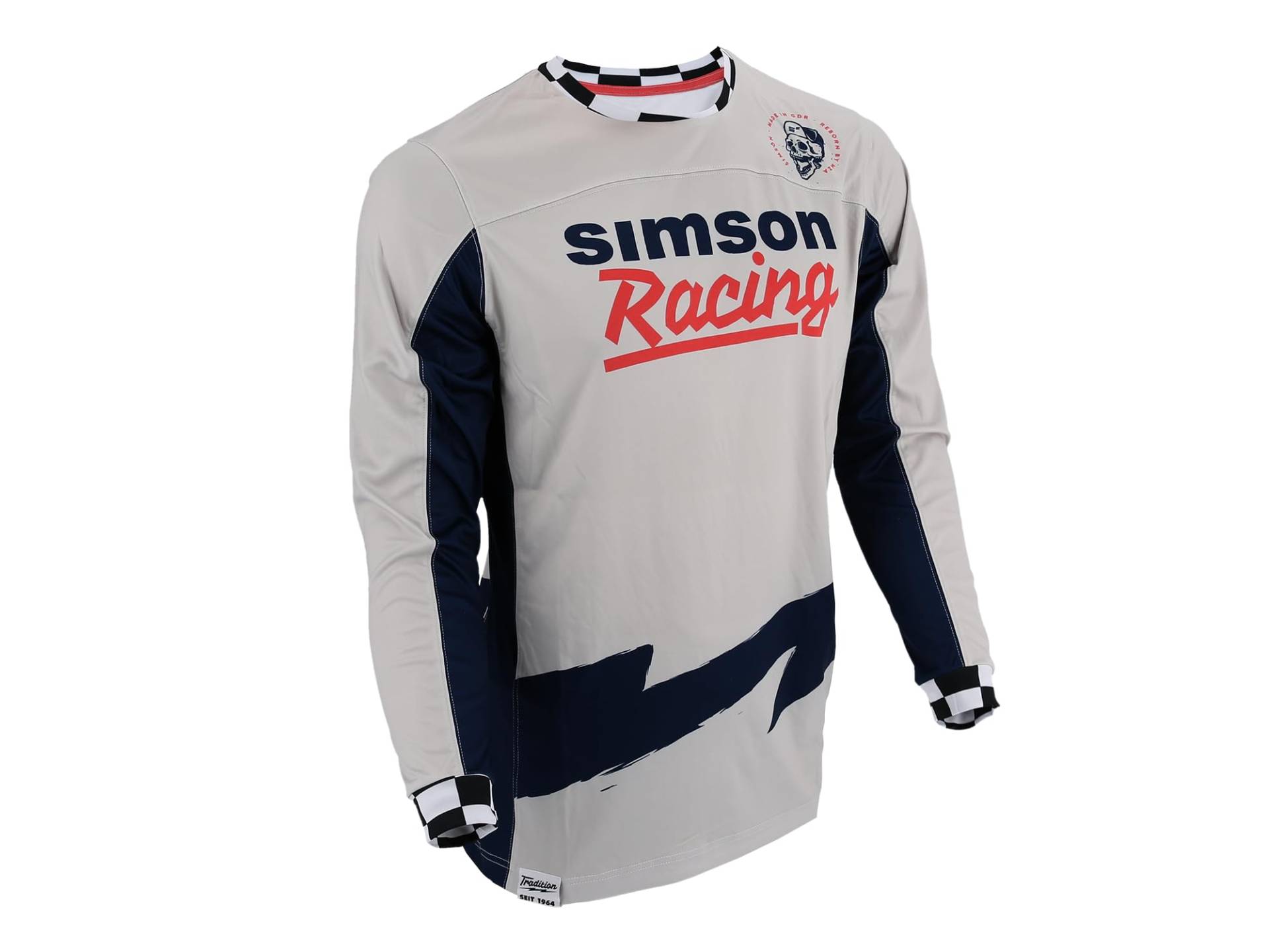 Crossshirt Motiv: SIMSON Racing, Farbe: Weiß, Größe: L von MZA