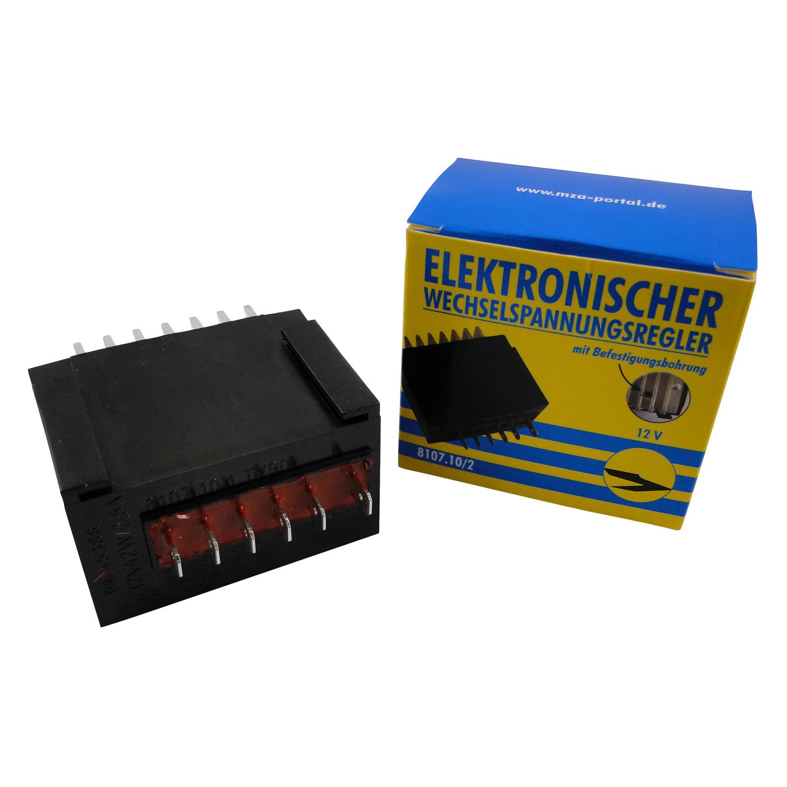 EWR 8107.10/1 - Elektronischer Wechselspannungsregler m. Befestigungsbohrung - 12V - 42W - SR50/1, SR80/1C, CE von MZA