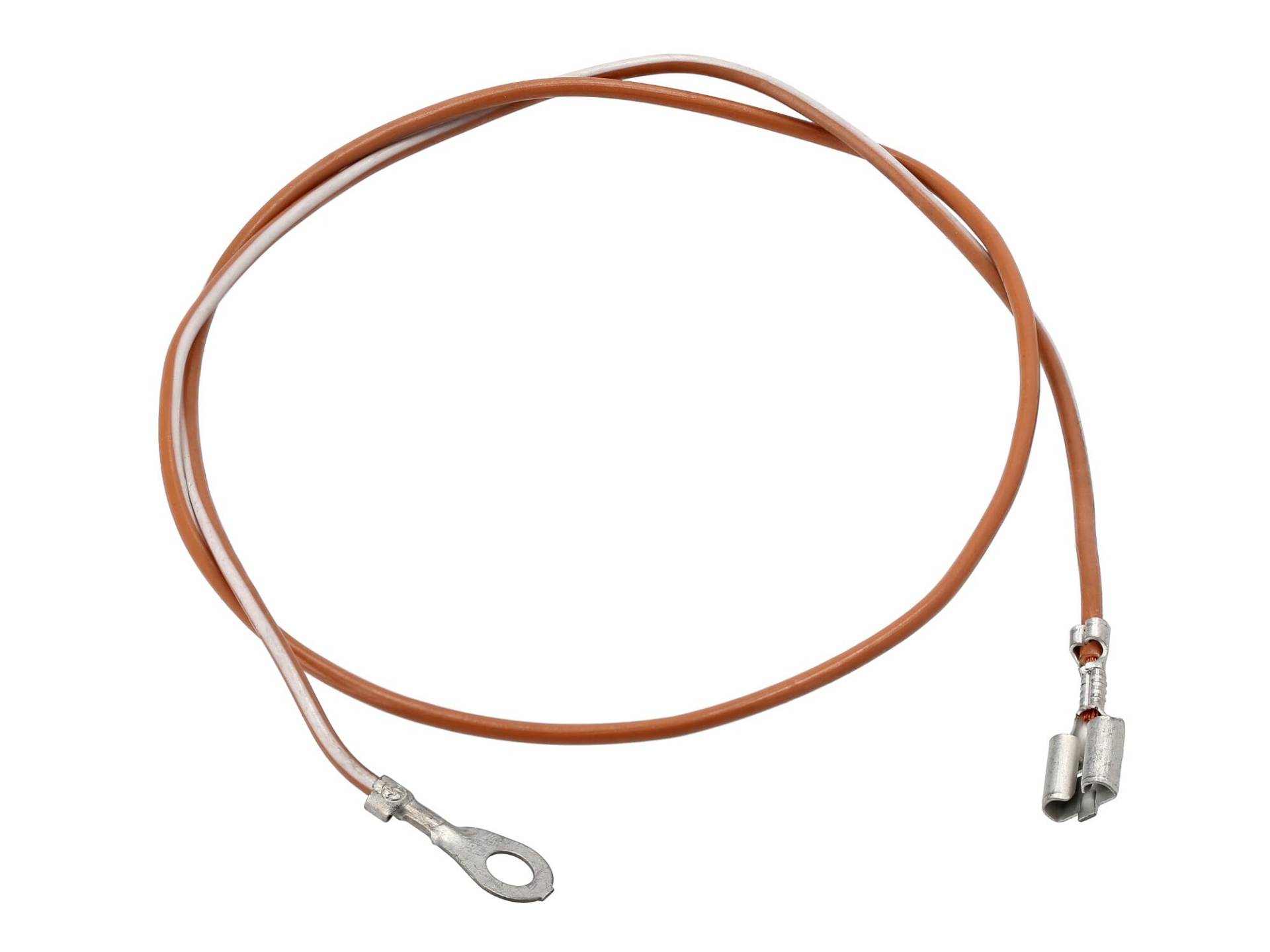 Kabel - Braun/Weiß, Leitungsverbinder Zündspule - Simson S51 von MZA