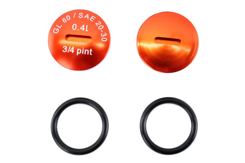 SET Verschlußschraube - Alu orange mit O-Ringen S51, S53, S70, SR50, SR80, KR51/2 von MZA