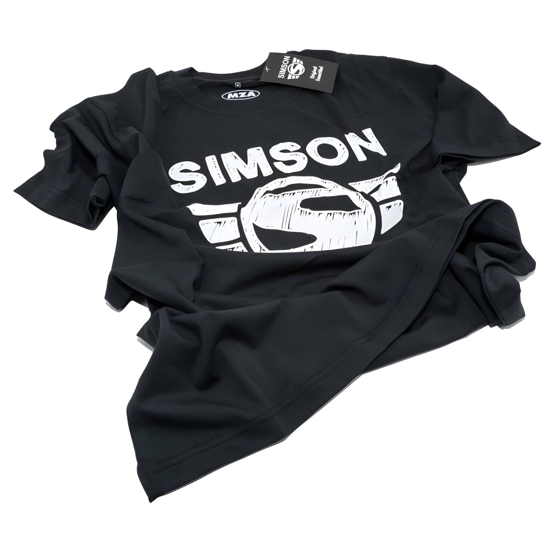 SIMSON T-Shirt, Farbe: schwarz, Größe: M - Motiv: SIMSON - 100% Baumwolle von MZA